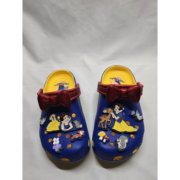 KIDS CROCS X DISNEY SNOW WHITE CLASSIC CLOG Size JR 2 - Picture 2 of 12